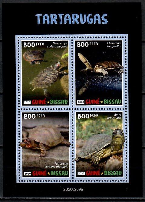 Znaczek Gwinea Bissau 2020 Mi ark 11165-11168 Czyste **