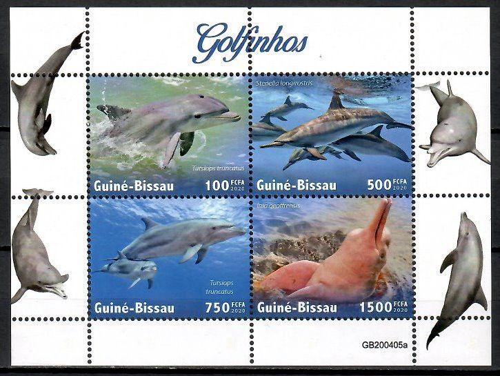 Znaczek Gwinea Bissau 2020 Mi ark 11338-11341 Czyste **