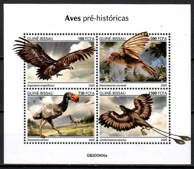 Znaczek Gwinea Bissau 2020 Mi ark 11378-11381 Czyste **