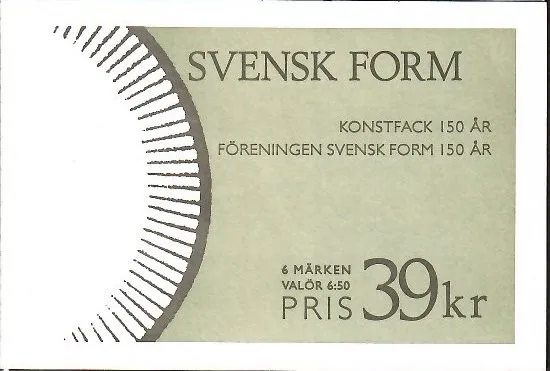 Znaczek  Szwecja 1994 Mi mh 193 Stemplowane