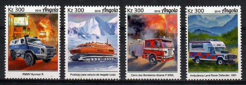 Znaczek Angola 2019 Mi 2151-2154 Czyste **