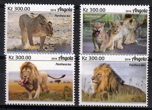 Znaczek Angola 2019 Mi 2305-2308 Czyste **