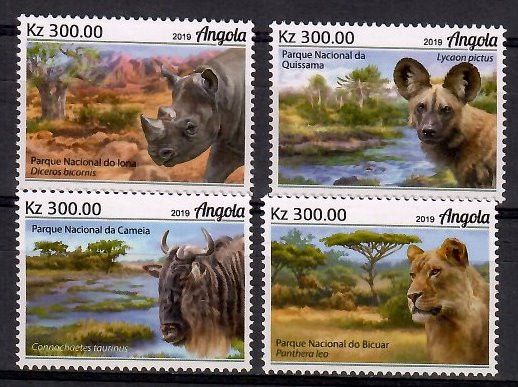 Znaczek Angola 2019 Mi 2340-2343 Czyste **