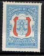 Znaczek Peru 1954 Mi zwa 36 Czyste **