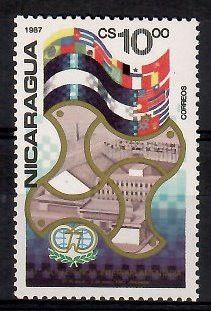 Znaczek Nikaragua 1987