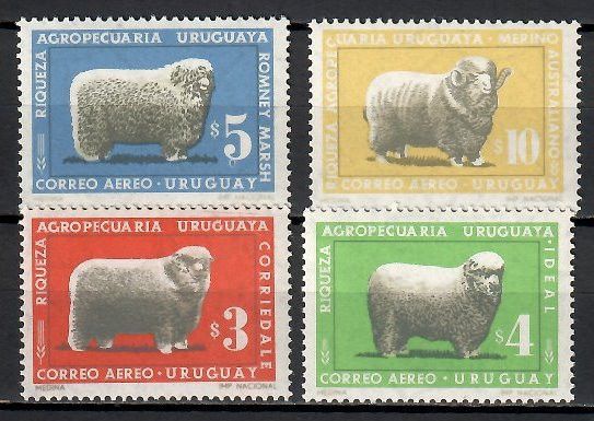 Znaczek Urugwaj 1968 Mi 1070-1073 Czyste **