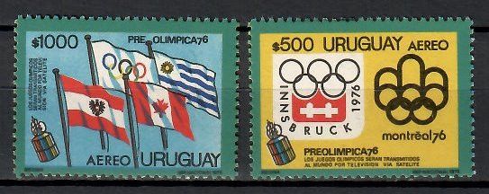 Znaczek Urugwaj 1975 Mi 1352-1353 Czyste **