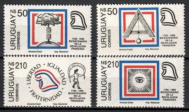 Znaczek Urugwaj 1989 Mi 1819-1822 Czyste **