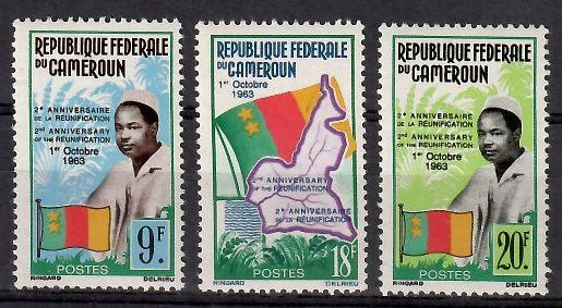 Znaczek Kamerun 1963 Mi 395-397 Czyste **