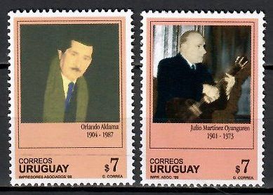 Znaczek Urugwaj 1999 Mi 2486-2487 Czyste **