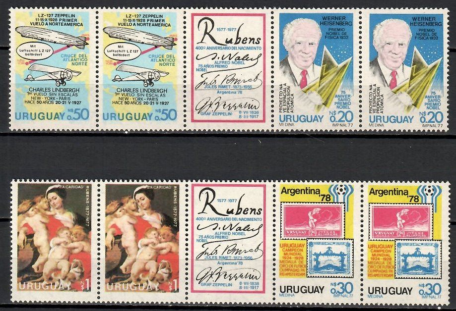 Znaczek Urugwaj 1977 Mi 1453-1456 Czyste **