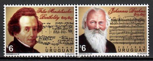 Znaczek Urugwaj 1997 Mi 2279-2280 Czyste **