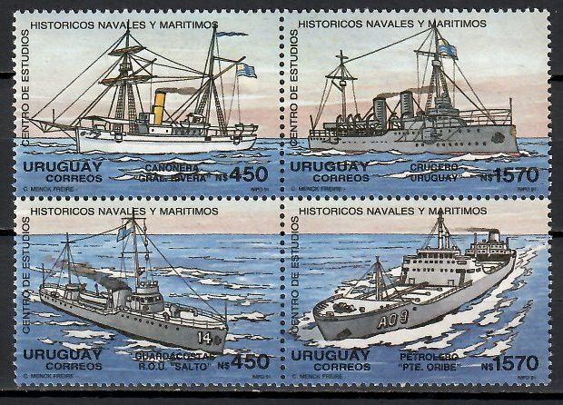 Znaczek Urugwaj 1991 Mi 1916-1919 Czyste **