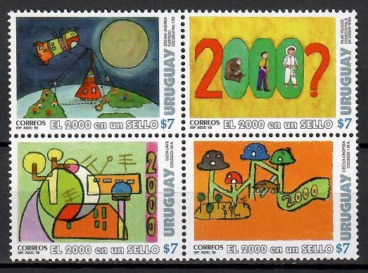 Znaczek Urugwaj 1999 Mi 2448-2451 Czyste **