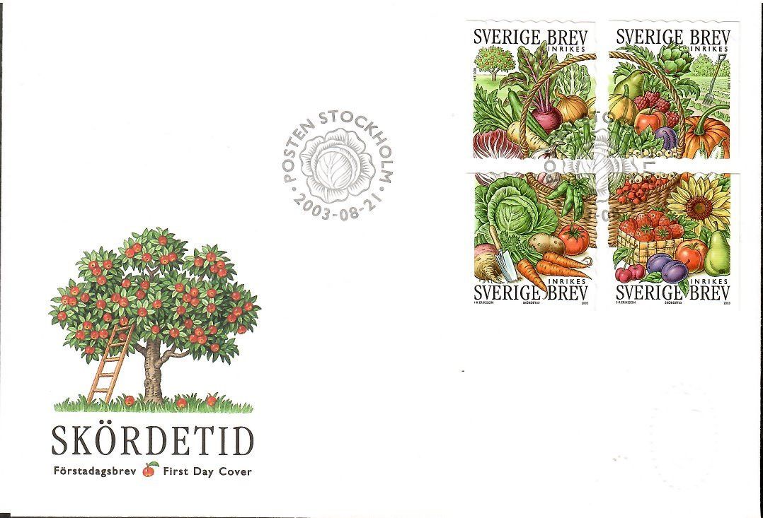 Znaczek Szwecja 2003 Mi 2361-2364 FDC