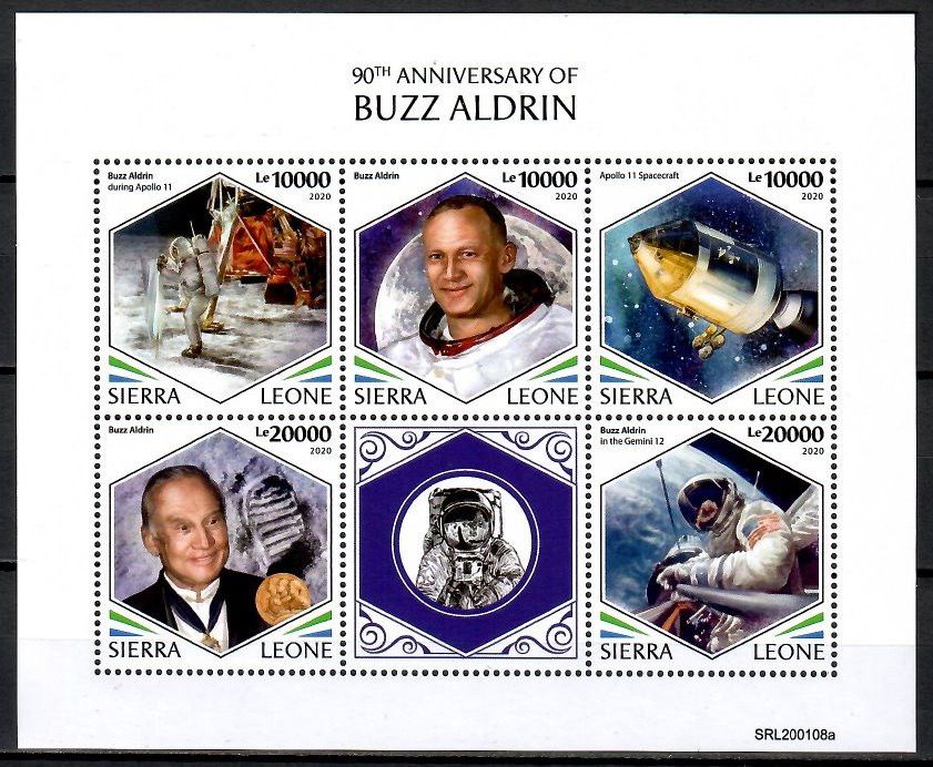 Znaczek Sierra Leone 2020 Mi ark 12071-12075 Czyste **