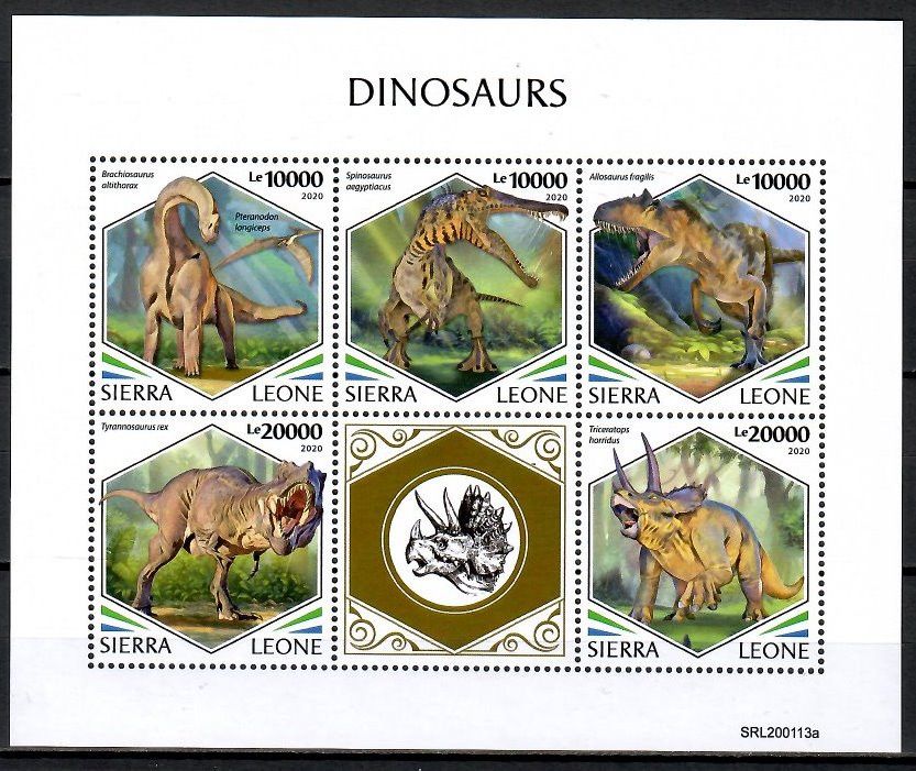 Znaczek Sierra Leone 2020 Mi ark 12106-12110 Czyste **