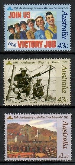 Znaczek Australia 1991 Mi 1241-1243 Czyste **