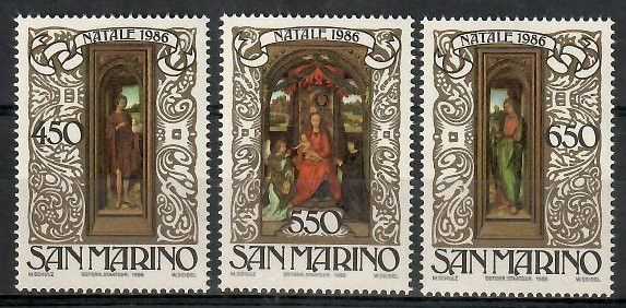 Znaczek San Marino 1986 Mi 1351-1353 Czyste **