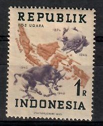 Znaczek Indonezja 1949 Mi 182 Z podlepką *