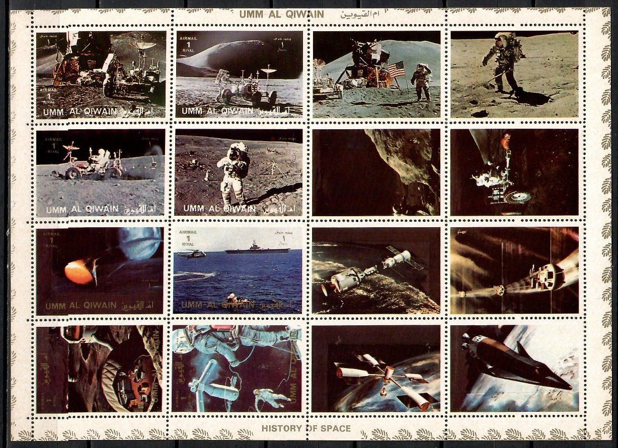 Znaczek Umm Al Qiwain 1972 Mi ark 1194-1201 Czyste **