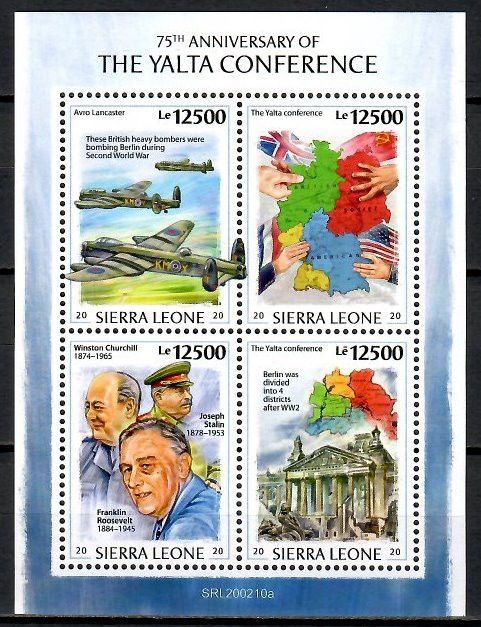 Znaczek Sierra Leone 2020 Mi ark 12186-12189 Czyste **