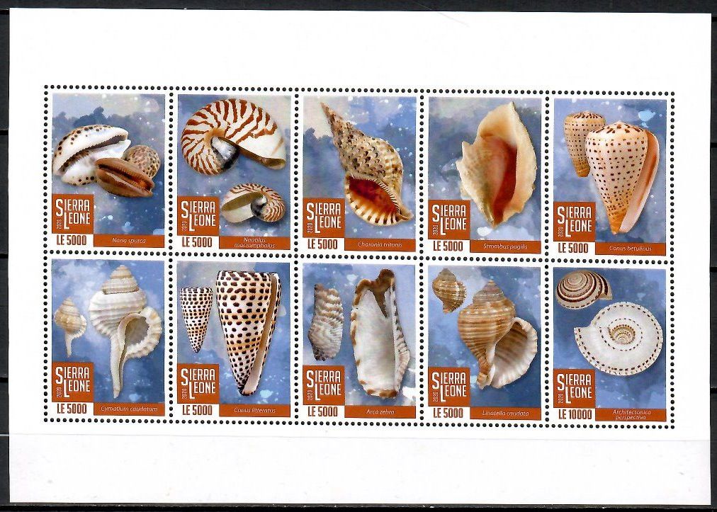 Znaczek Sierra Leone 2020 Mi ark 12528-12537 Czyste **