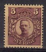 Znaczek Szwecja 1914 Mi 63 Czyste **