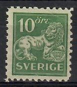 Znaczek Szwecja 1921 Mi 176IWB Czyste **