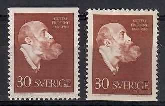Znaczek Szwecja 1960 Mi 461Do,Du Czyste **