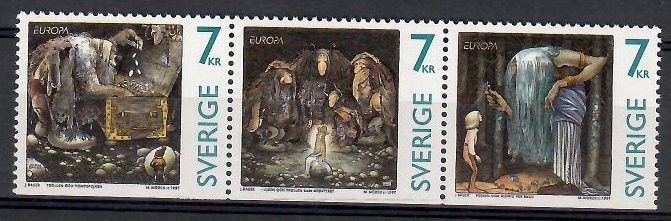 Znaczek Szwecja 1997 Mi 2001-2003Du Czyste **