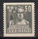 Znaczek Szwecja 1940 Mi 280A Z podlepką *