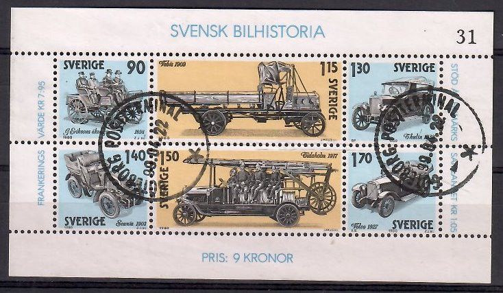 Znaczek Szwecja 1980 Mi bl 8 Stemplowane