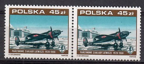 Znaczek Polska 1988 Mi 3158 Fi 3010 Czyste **