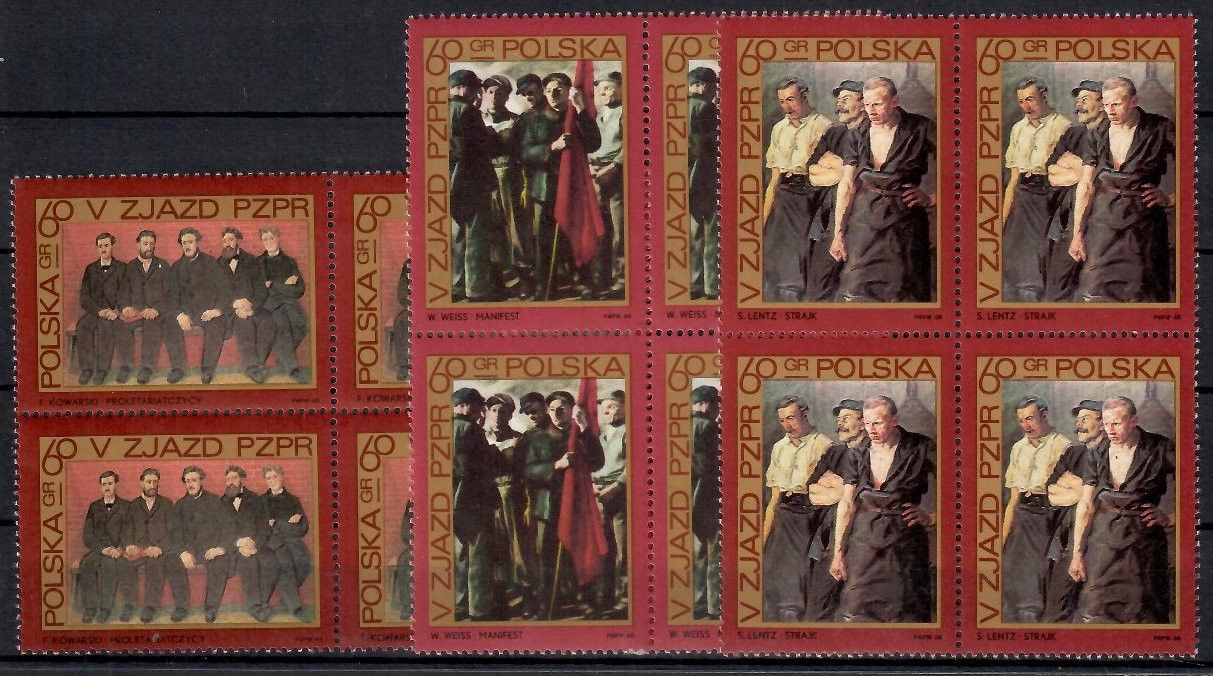 Znaczek Polska 1968 Mi 1882-1884 Fi 1735-1737 Czyste **