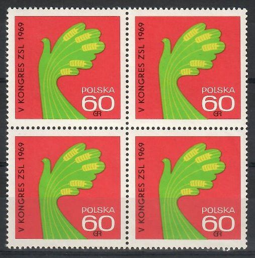 Znaczek Polska 1969 Mi 1907 Fi 1760 Czyste **