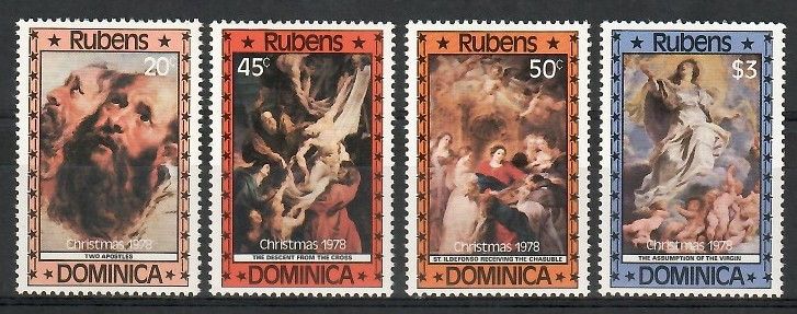 Znaczek Dominika 1978 Mi 586-589 Czyste **