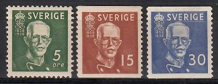Znaczek Szwecja 1938