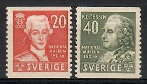 Znaczek Szwecja 1942 Mi 291-292A Czyste **