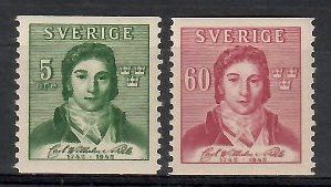 Znaczek Szwecja 1942 Mi 295-296A Czyste **