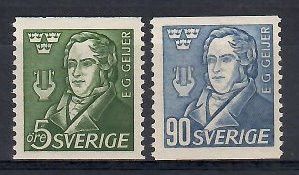 Znaczek Szwecja 1947 Mi 327-328A Czyste **