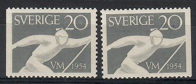 Znaczek Szwecja 1954 Mi 388Dl,Dr Czyste **