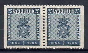Znaczek Szwecja 1955 Mi 402Dl,Dr Czyste **