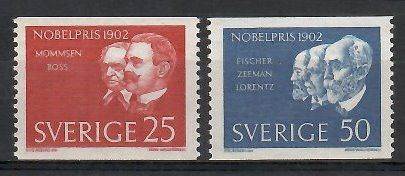 Znaczek Szwecja 1962 Mi 500-501A Czyste **
