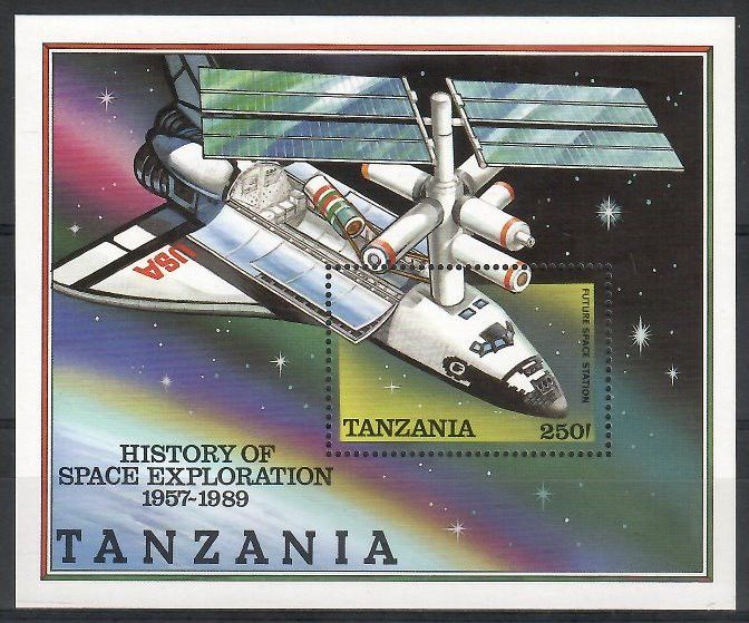 Znaczek Tanzania 1989 Mi bl 98 Czyste **