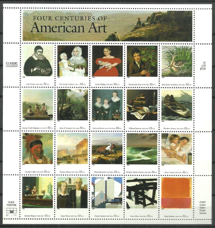 Znaczek USA 1998 Mi ark 3007-3026 Czyste **
