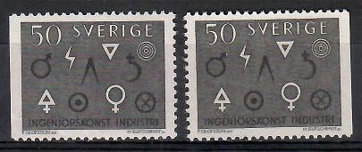 Znaczek Szwecja 1963 Mi 506Dl,Dr Czyste **