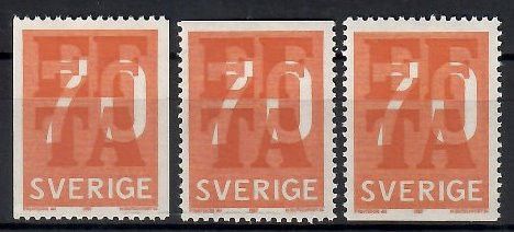 Znaczek Szwecja 1967 Mi 573C,Do,Du Czyste **