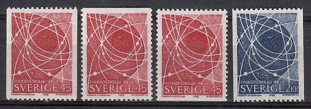 Znaczek Szwecja 1968 Mi 614-615C,Do,Du Czyste **