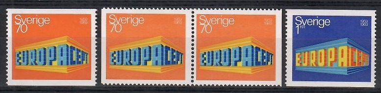 Znaczek Szwecja 1969 Mi 634-635A,Dl,Dr Czyste **